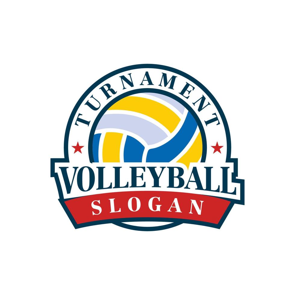 Volleyball-Vektor, Sport-Logo-Vektor vektor