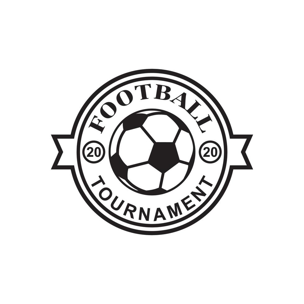 Fußballvektor, Sportlogovektor vektor