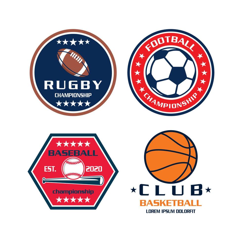 Turnier-Emblem-Logo, Sport-Emblem-Logo vektor