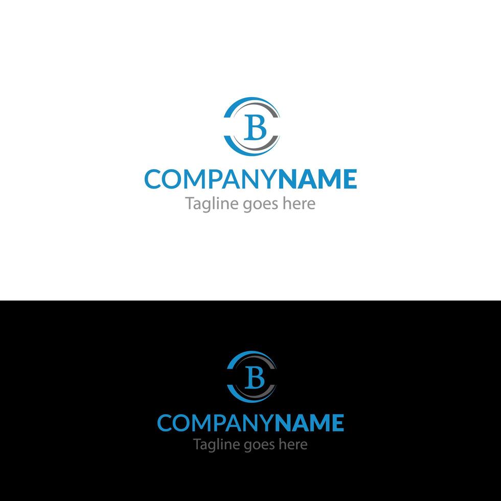 B Brief-Logo-Design vektor