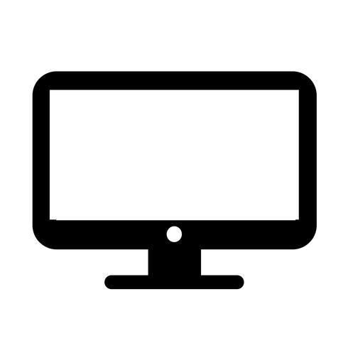 Desktop-Computer-Symbol vektor