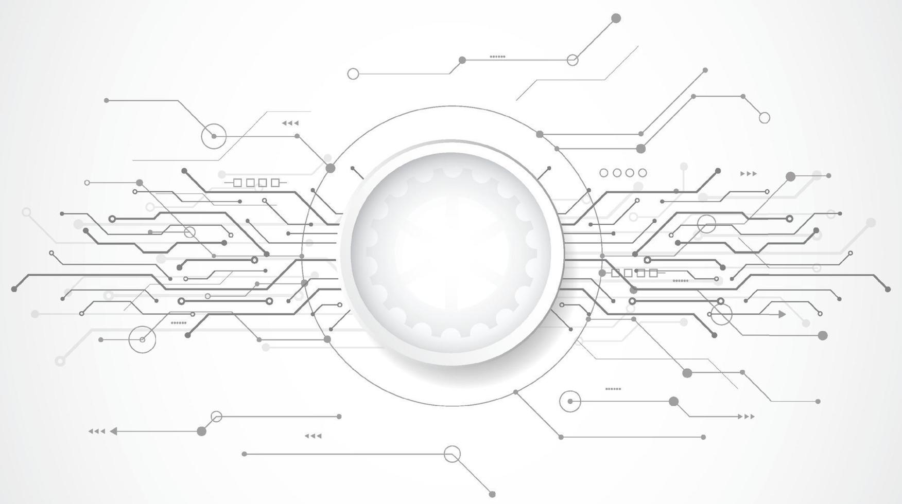 abstrakter 3d Designhintergrund mit Technologiepunkt- und Leitungsplatinenbeschaffenheit. modernes technisches, futuristisches, wissenschaftliches Kommunikationskonzept. Vektorillustration vektor