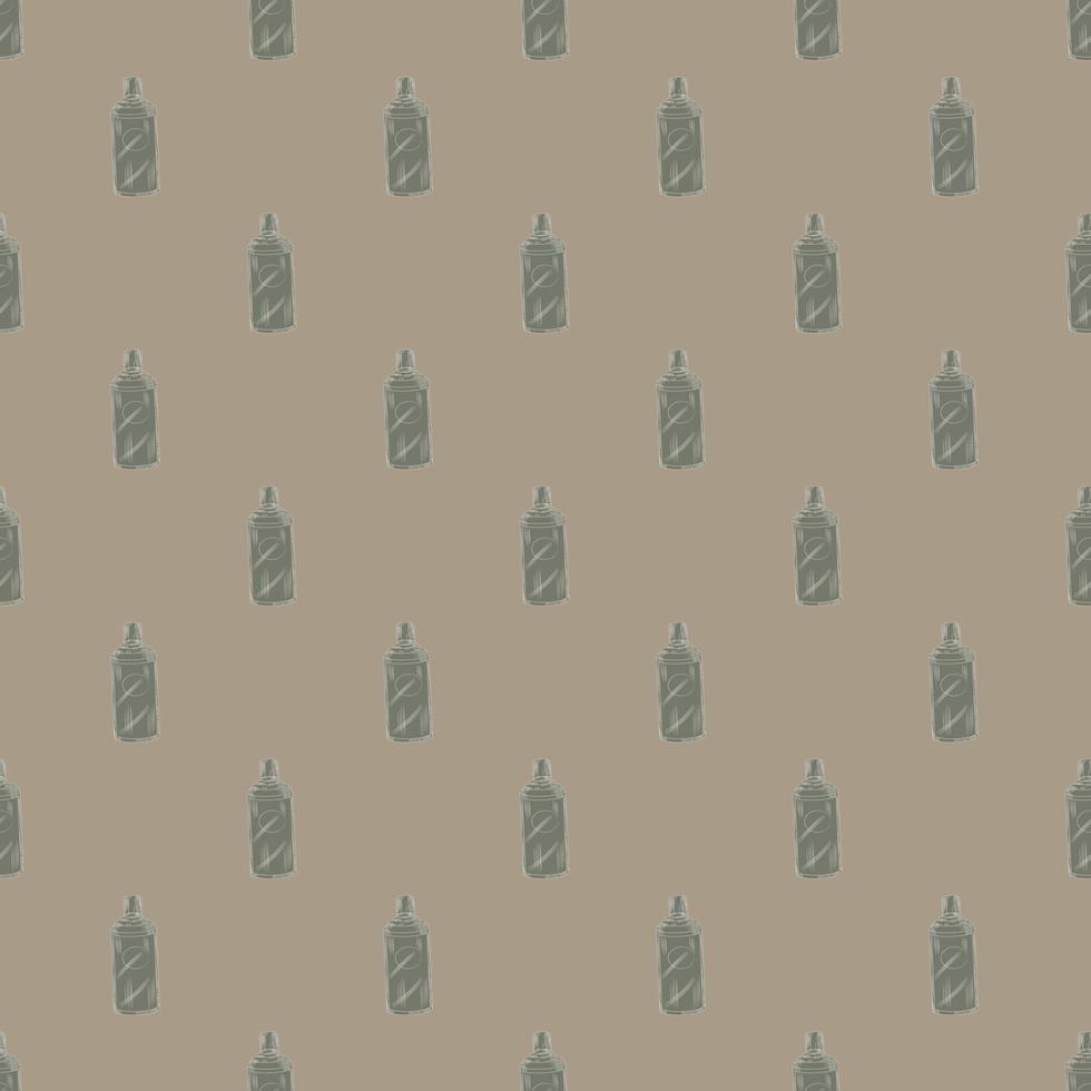 Nahtloses Muster Retro-chinesische Flasche auf dunkelbeigem Hintergrund. geometrische texturvorlage für menürestaurant. vektor
