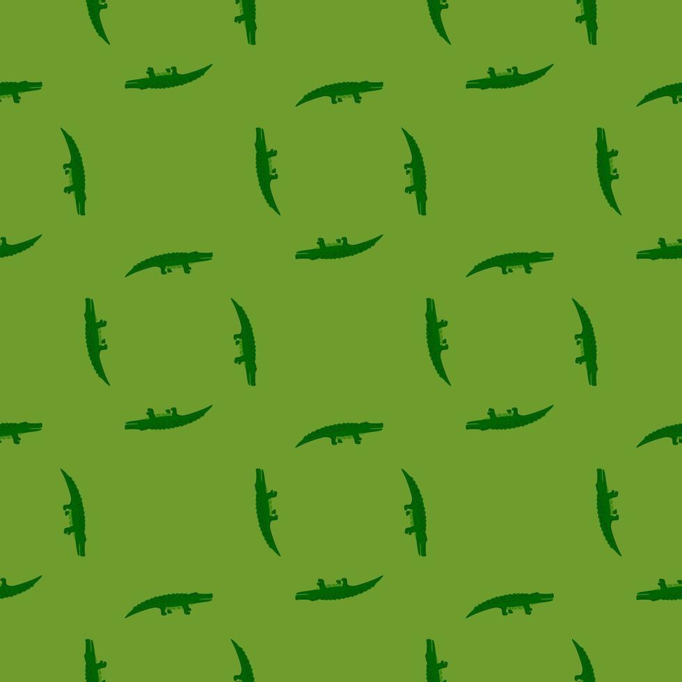 söta krokodiler seamless pattern.funny djur bakgrund. vektor