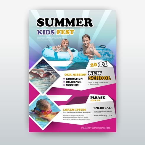 Sommer-Flyer vektor