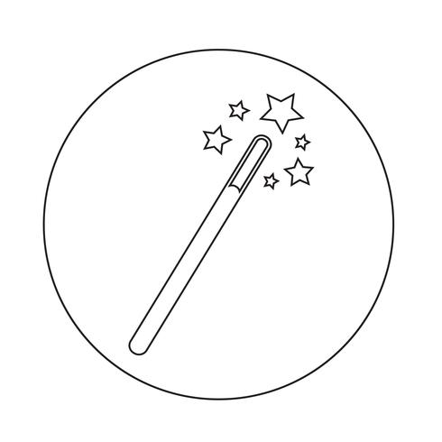 magic wand icon vektor