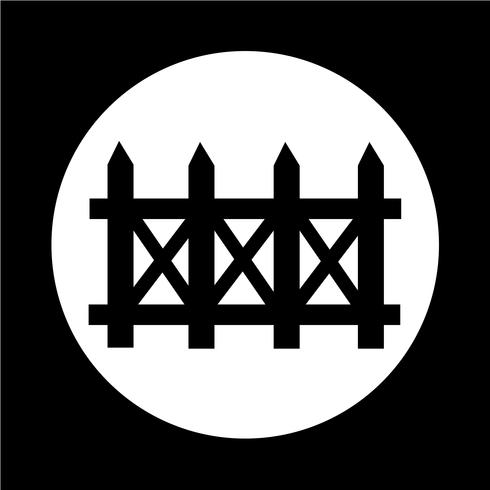Zaun-Symbol vektor
