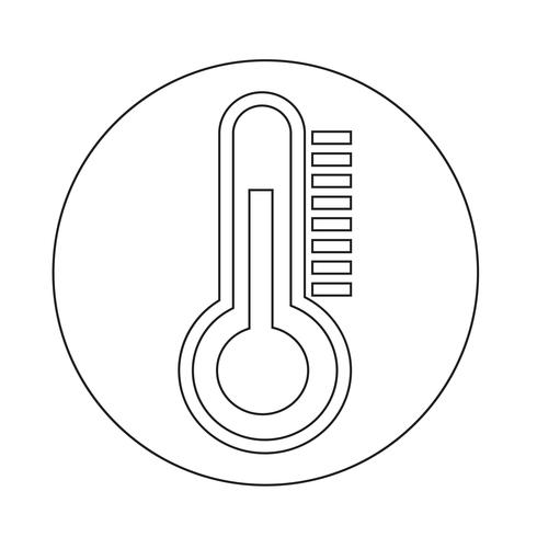 Thermometer-Symbol vektor