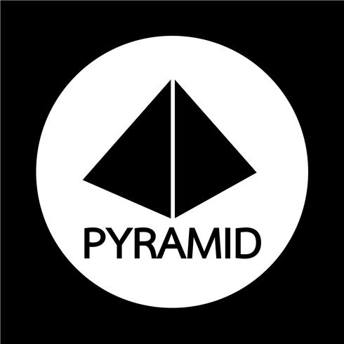 Pyramide-Symbol vektor