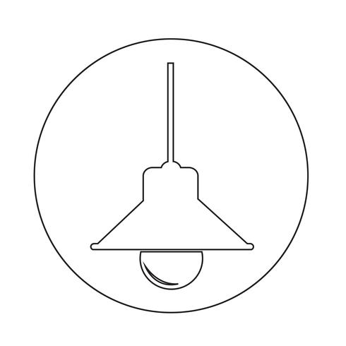 Lampensymbol vektor