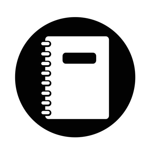 Notizbuch-Symbol vektor