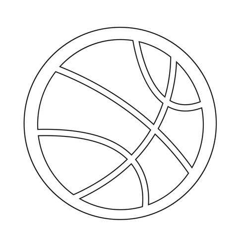 Basketball-Symbol vektor