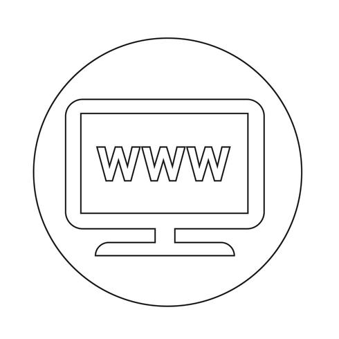 Web-TV-ikon vektor