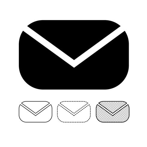 E-Mail-Mail-Symbol Vektor