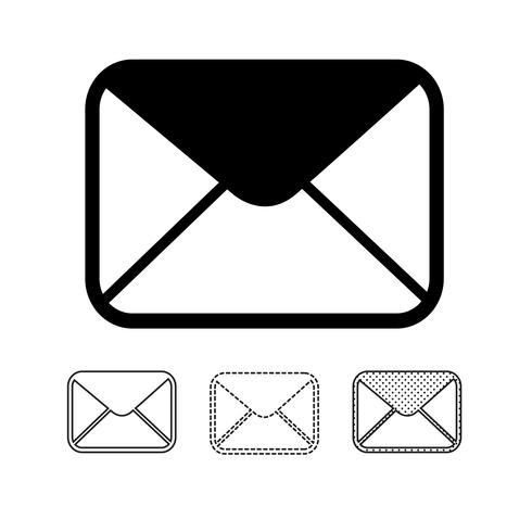 E-Mail-Mail-Symbol Vektor