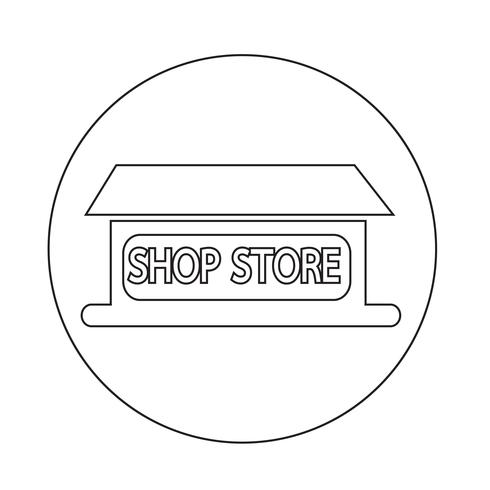 Shop Store-Symbol vektor
