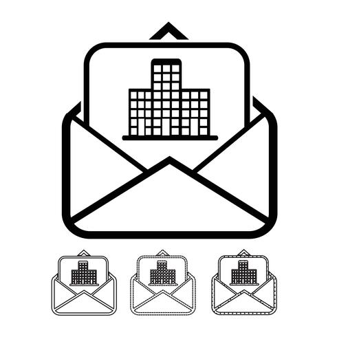 email och mail icon vector