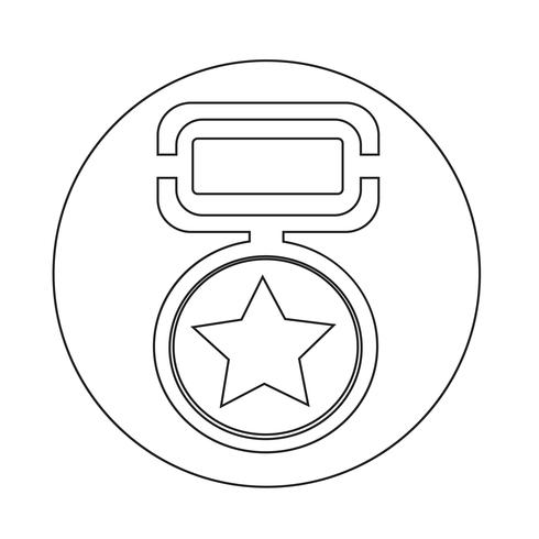 Medaille-Symbol vektor