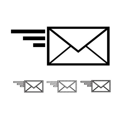 E-Mail-Mail-Symbol Vektor
