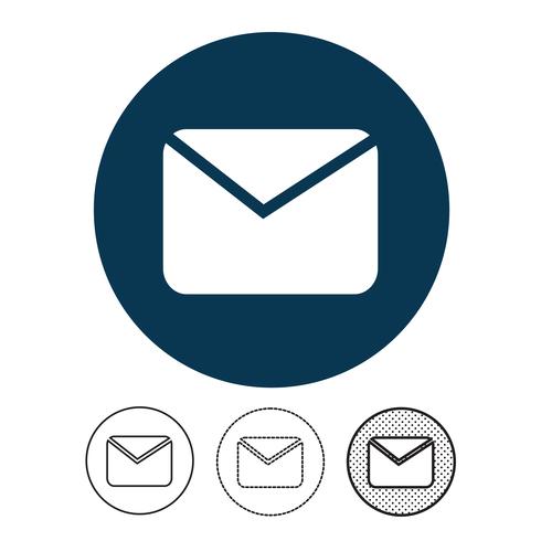 E-Mail und Mail-Symbol Vektor