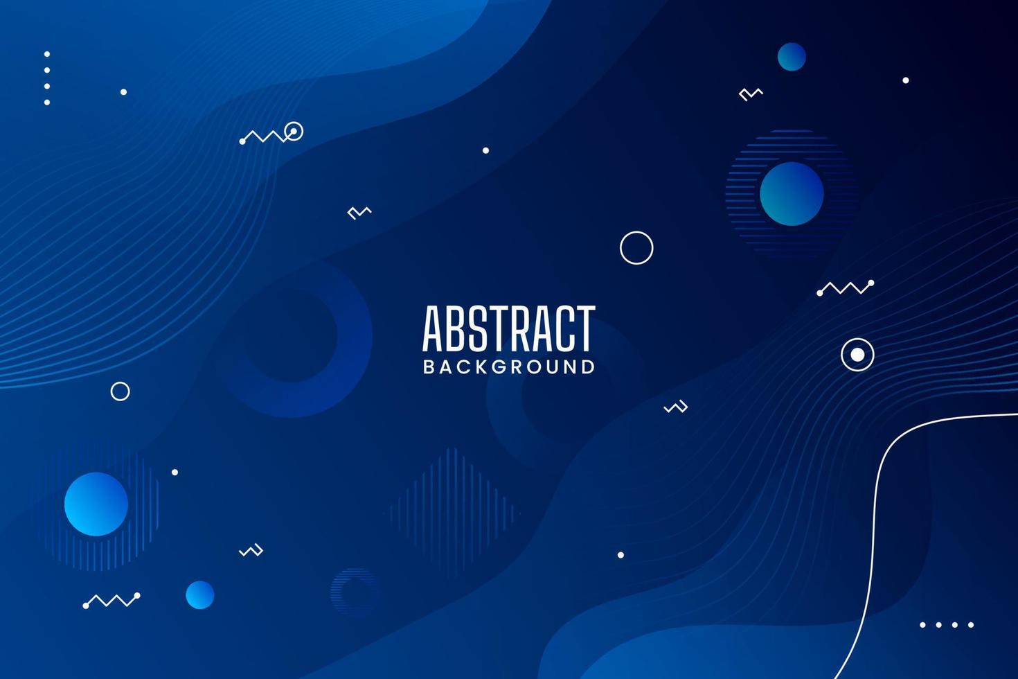 abstrakter blauer Farbverlauf mit geometrischen Formen, Zusammensetzungshintergrund für Banner, Poster, Tapeten, Präsentationsdesign vektor