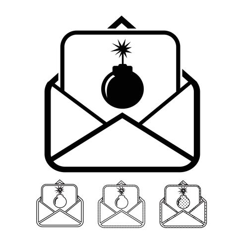 email och mail icon vector