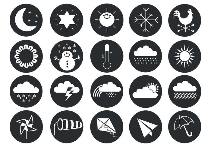 Wetter Vektor Symbol Pack