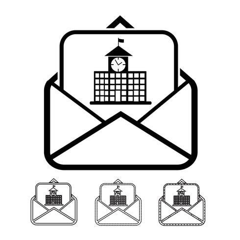 email och mail icon vector