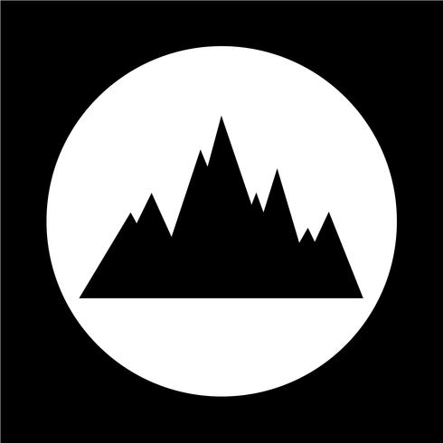 Berge-Symbol vektor