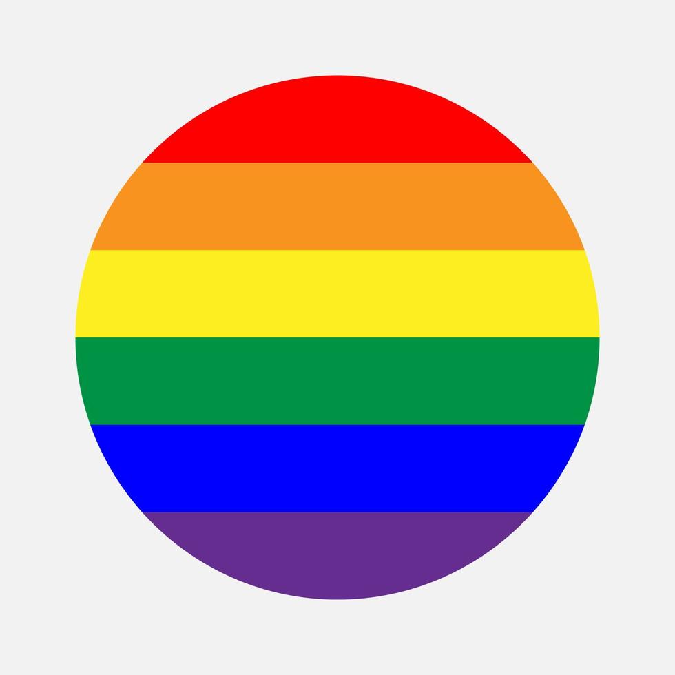 LGbt flagga cirkel vektor ikon