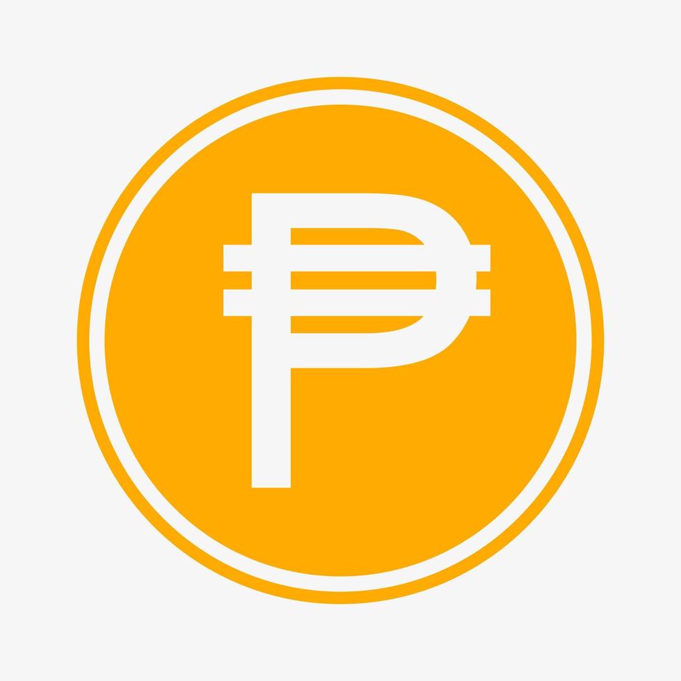 filippinska peso ikon. filippinsk valutasymbol. vektor illustration. myntsymbol