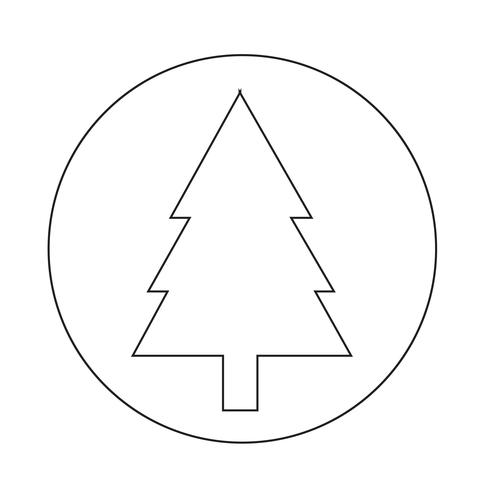 träd ikon vektor