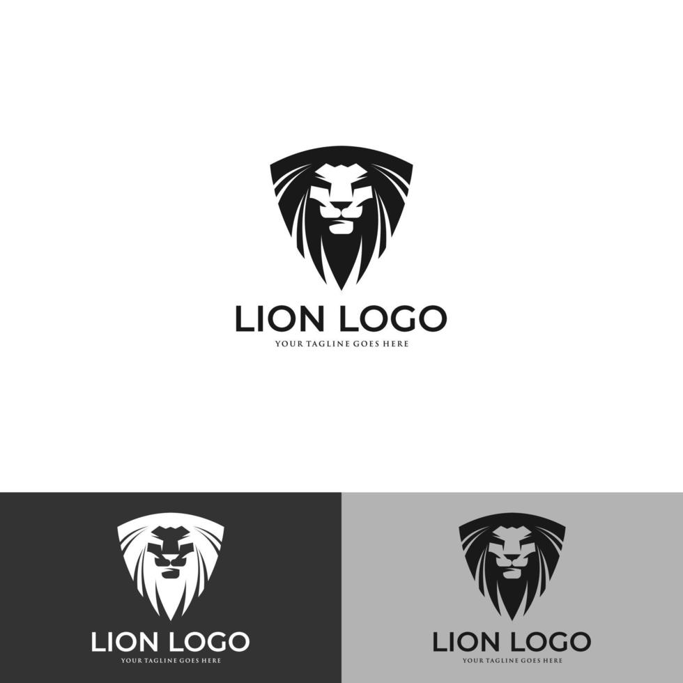 vektor illustration av lejonhuvud tatuering
