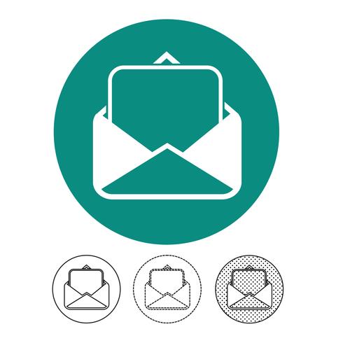 E-Mail und Mail-Symbol Vektor