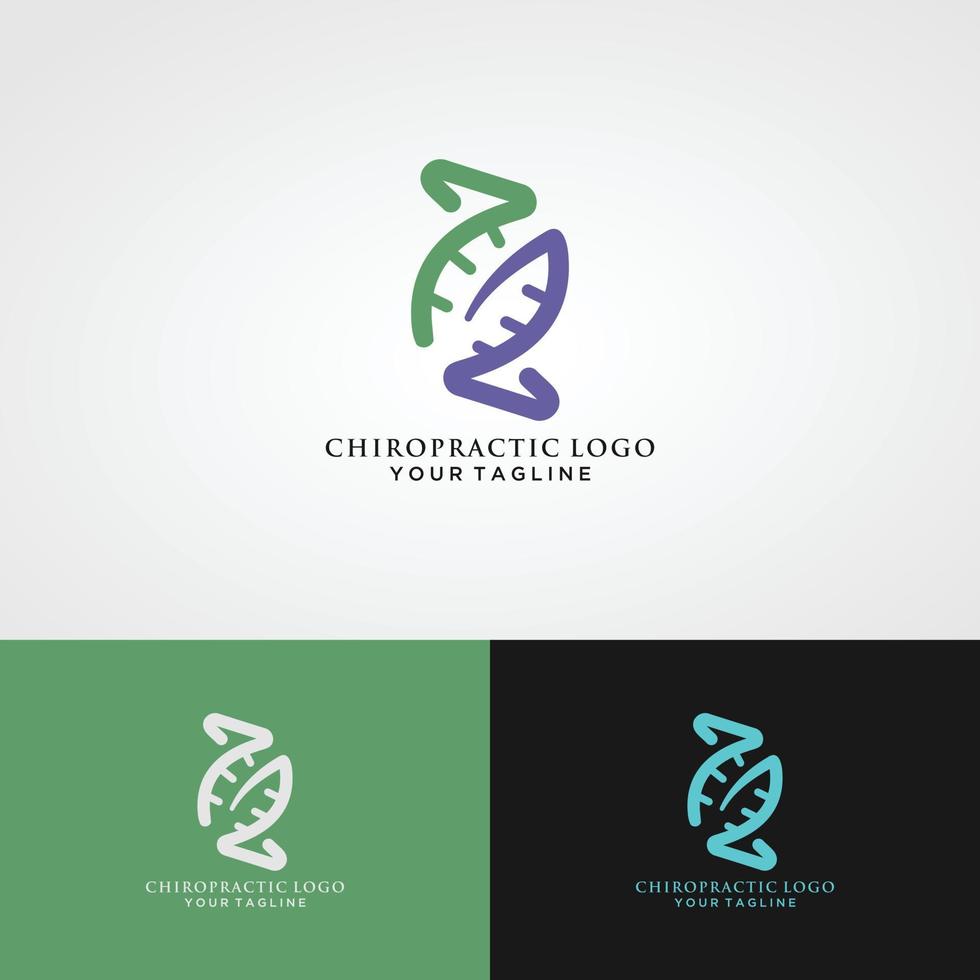 DNA-Logo-Design-Vorlage. Symbol für Wissenschaftstechnologie vektor