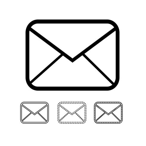 E-Mail-Mail-Symbol Vektor