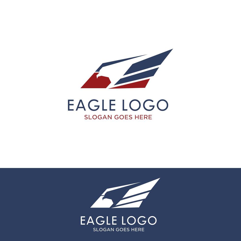 Adler-Logo. Hawk-Emblem-Design, das für Ihr Unternehmen bearbeitet werden kann. Vektor-Illustration. vektor