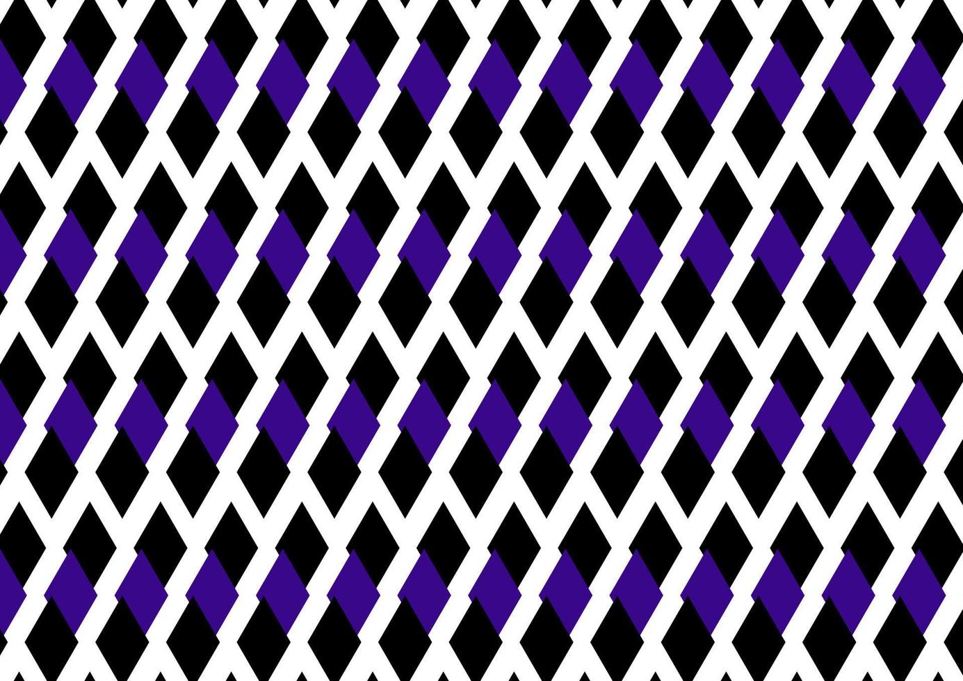 schwarze und violette Raute nahtloses geometrisches Muster, Vektorillustration vektor