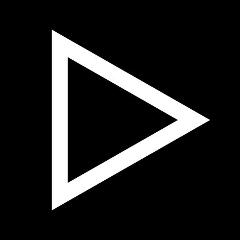 Video-Player-Schaltflächensymbol vektor