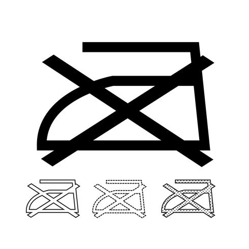 tvätt symbol ikon vektor