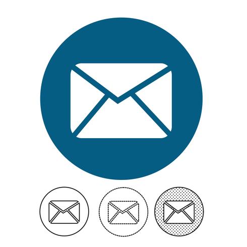 email och mail icon vector