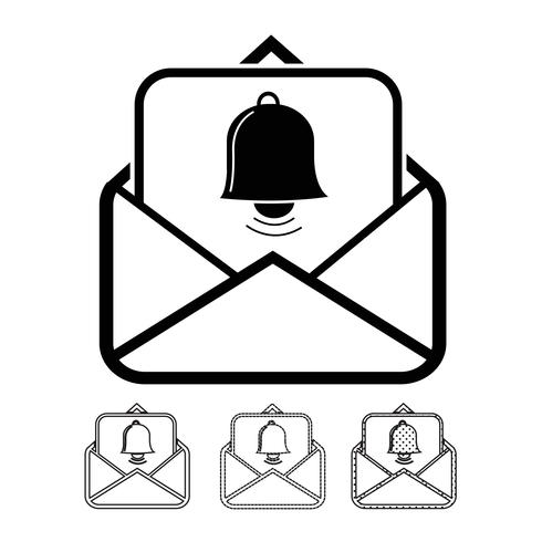 email och mail icon vector