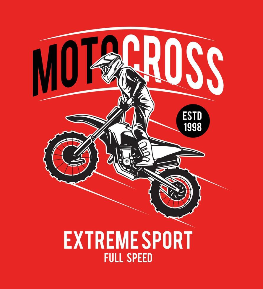 Motocross-Grafik für Elementdesign vektor