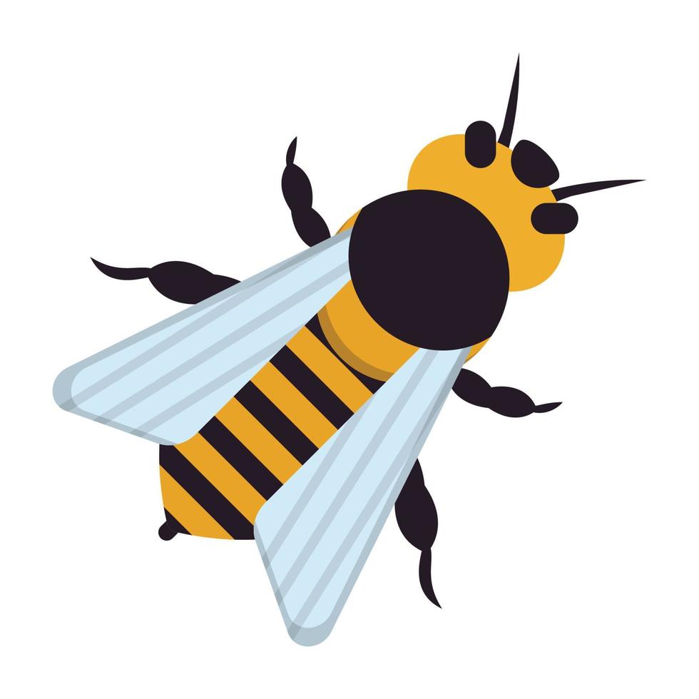 Bienenvektorsymbol, das leicht geändert oder bearbeitet werden kann vektor