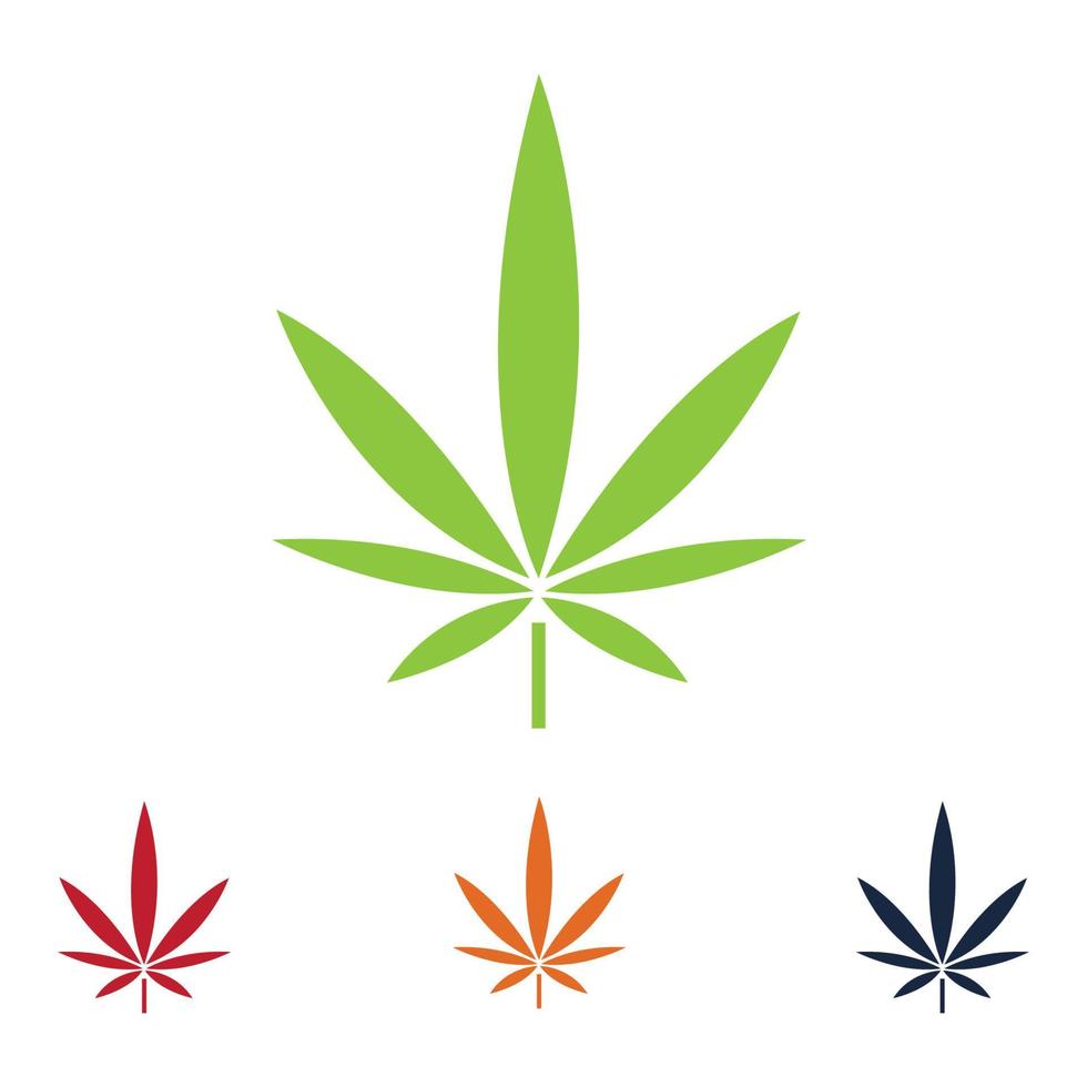 cannabis logotyp design vektor