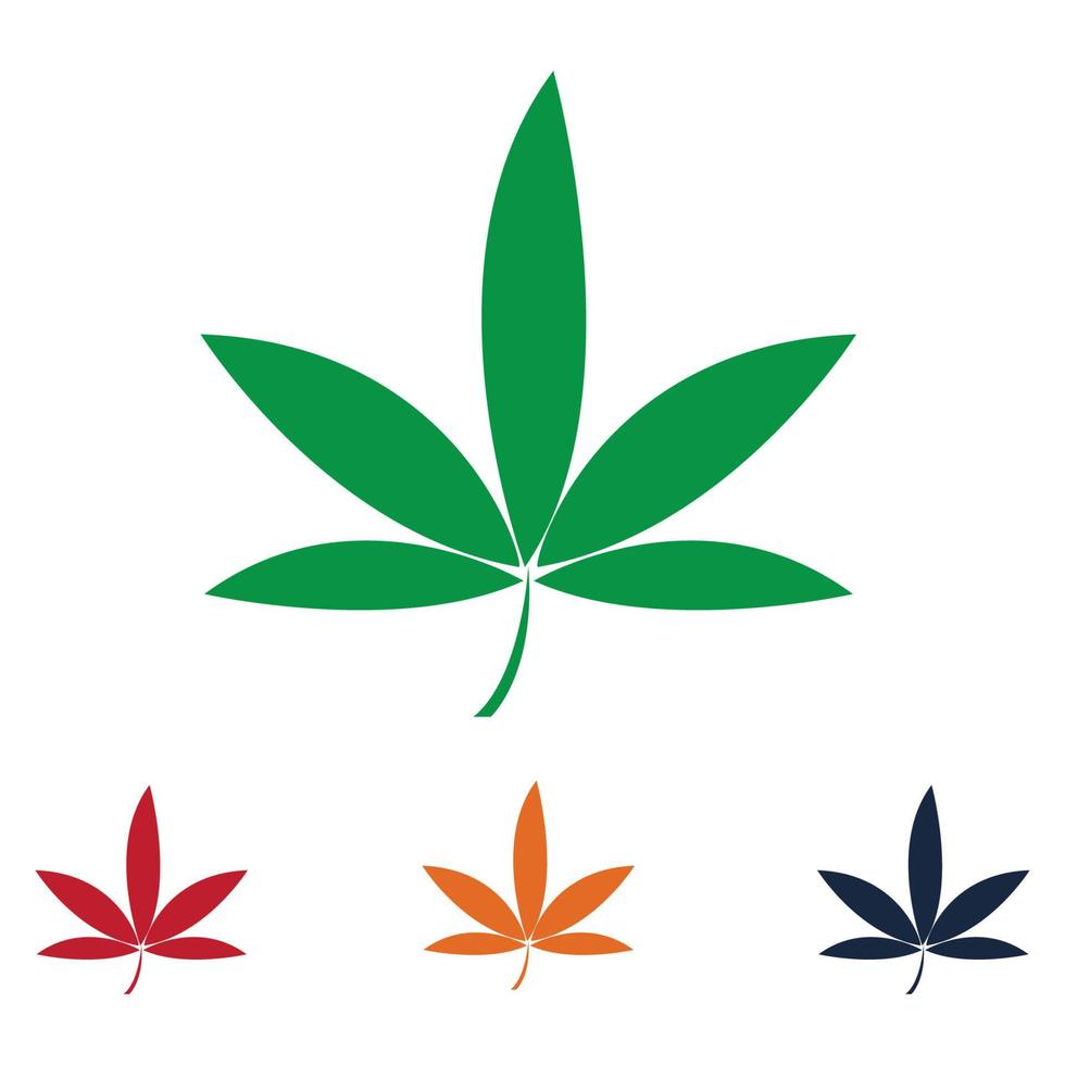 cannabis logotyp design vektor