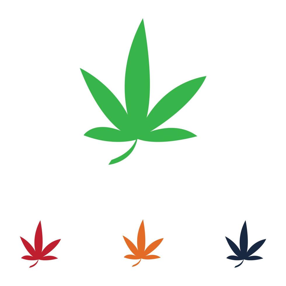 cannabis logotyp design vektor