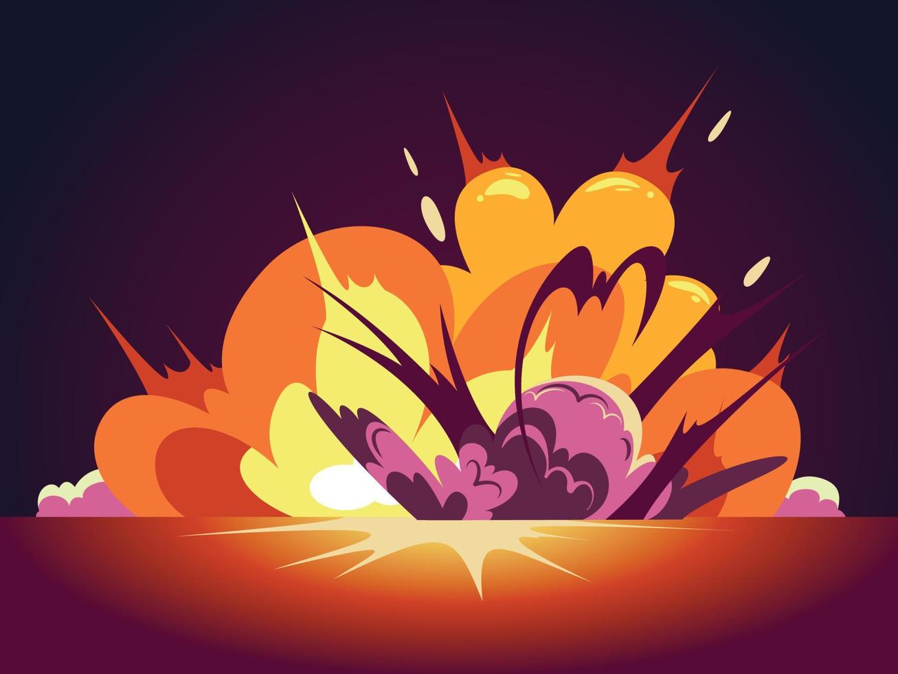 tecknad explosion illustration vektor