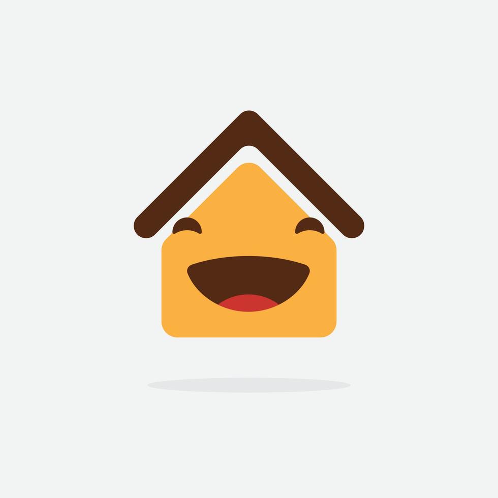 Haus-Vektor-Symbol. Haus-Emoji vektor