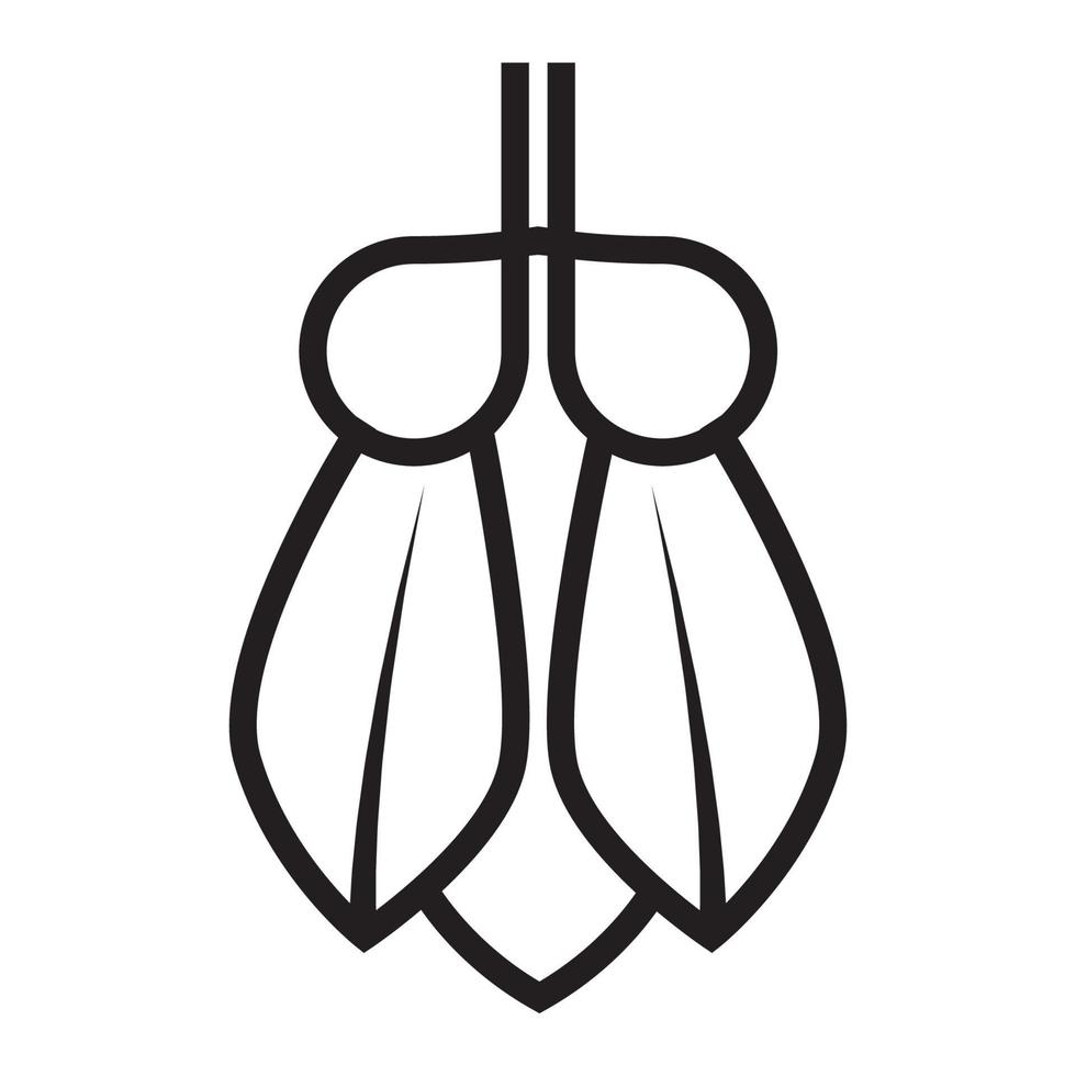 linjer modern form insekt flugor logotyp symbol vektor ikon illustration grafisk design